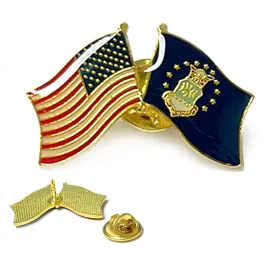 1 Pc Air Force Flag Lapel United States Military Friendship Pin Enamel Patriotic
