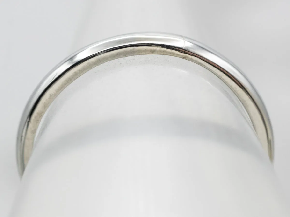 18K White Gold Classic Band