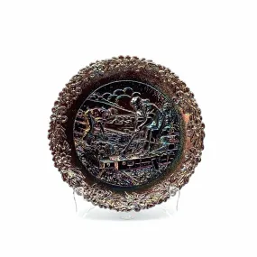 1981 Fenton Glass Collector Plate No. 12 In The Annual Series Early Craftsman of English America