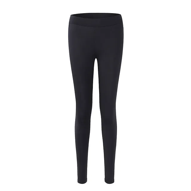 2018 Spring Summer New Fashion Women Fitness High Waist Leggings Casual Black Slim Elastic Leggings Women Pants Plus Size S-5XL