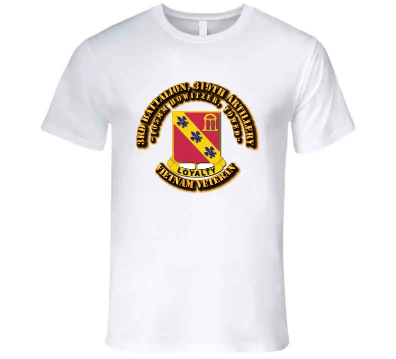 3rd Battalion, 319th Artillery No SVC Ribbon T Shirt