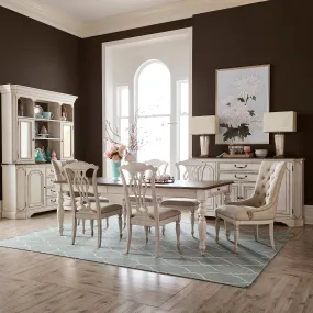 Abbey Road 455W-DR-O7RLS Opt 7 Piece Rectangular Table Set