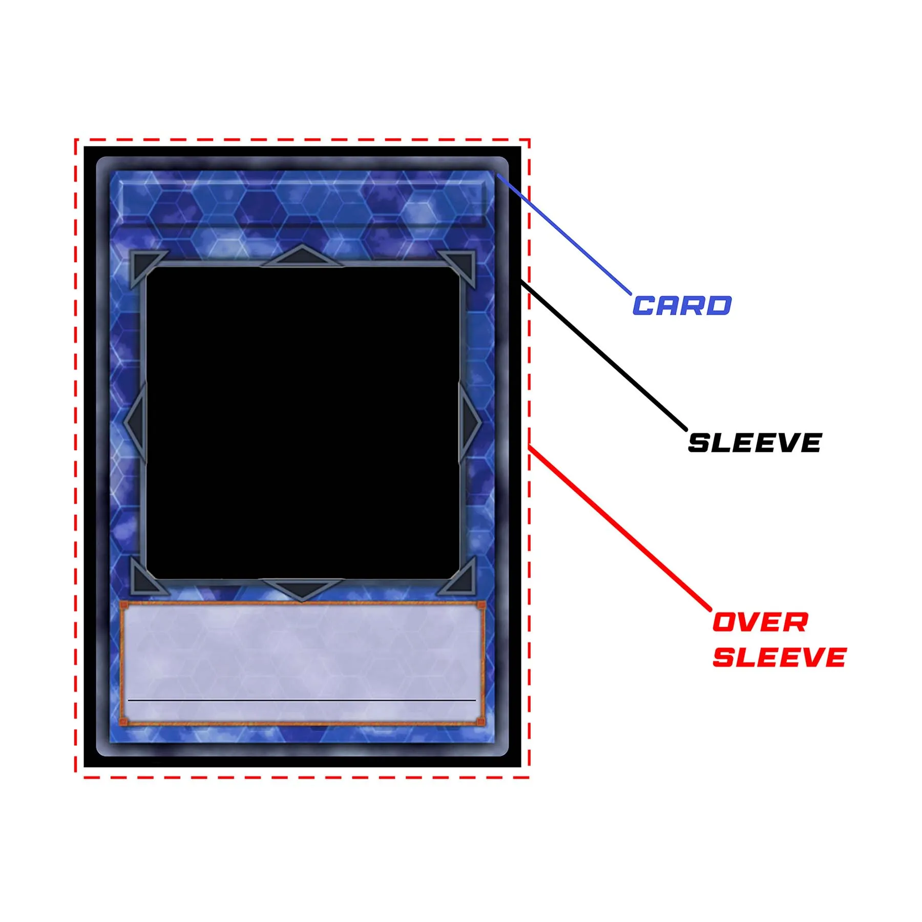 Aluna's Eclipse Border Oversleeves (70ct - 2 Size Options)