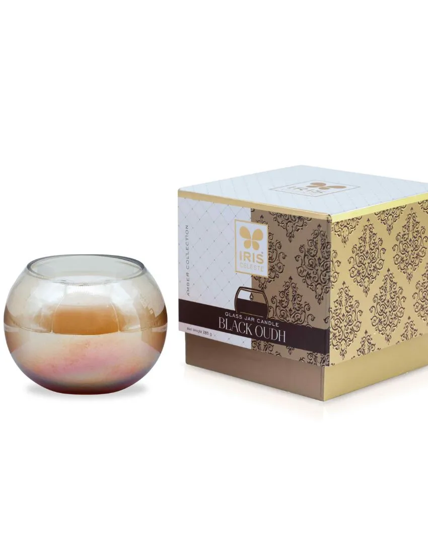 Amber Collection | Matka Candle Fragrance Black Oudh   | Single | 4 x 4 inches , 5 x 4 inches