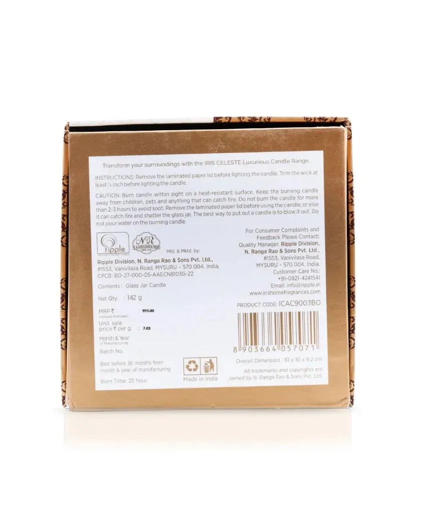 Amber Collection | Matka Candle Fragrance Black Oudh   | Single | 4 x 4 inches , 5 x 4 inches