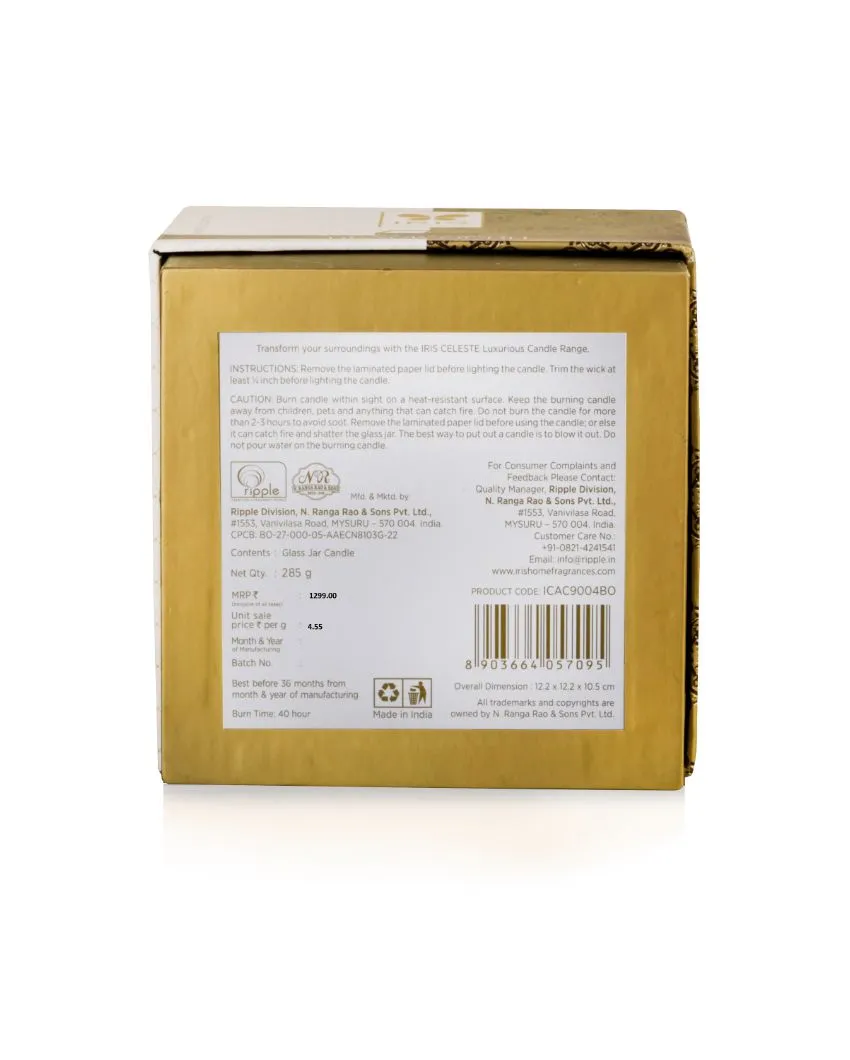 Amber Collection | Matka Candle Fragrance Black Oudh   | Single | 4 x 4 inches , 5 x 4 inches