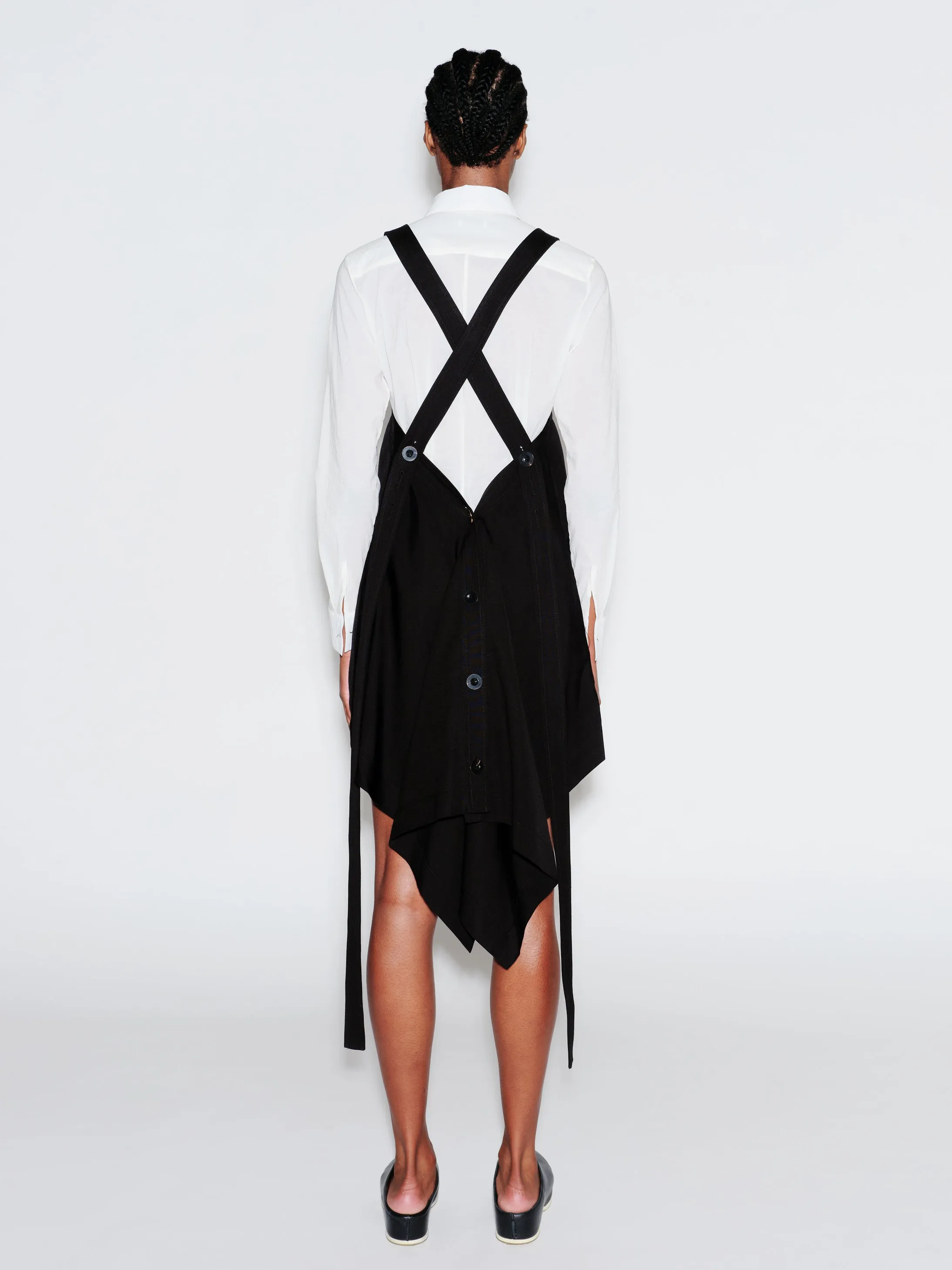 APRON TOP - FLUID SHANTUNG