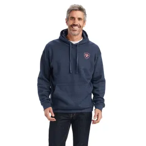 Ariat Men's US of A Sweatshirt Hoodie, Navy Heather
