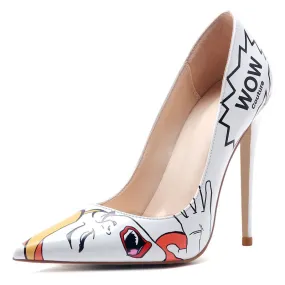 Ashley 3D Comic Book Pumps