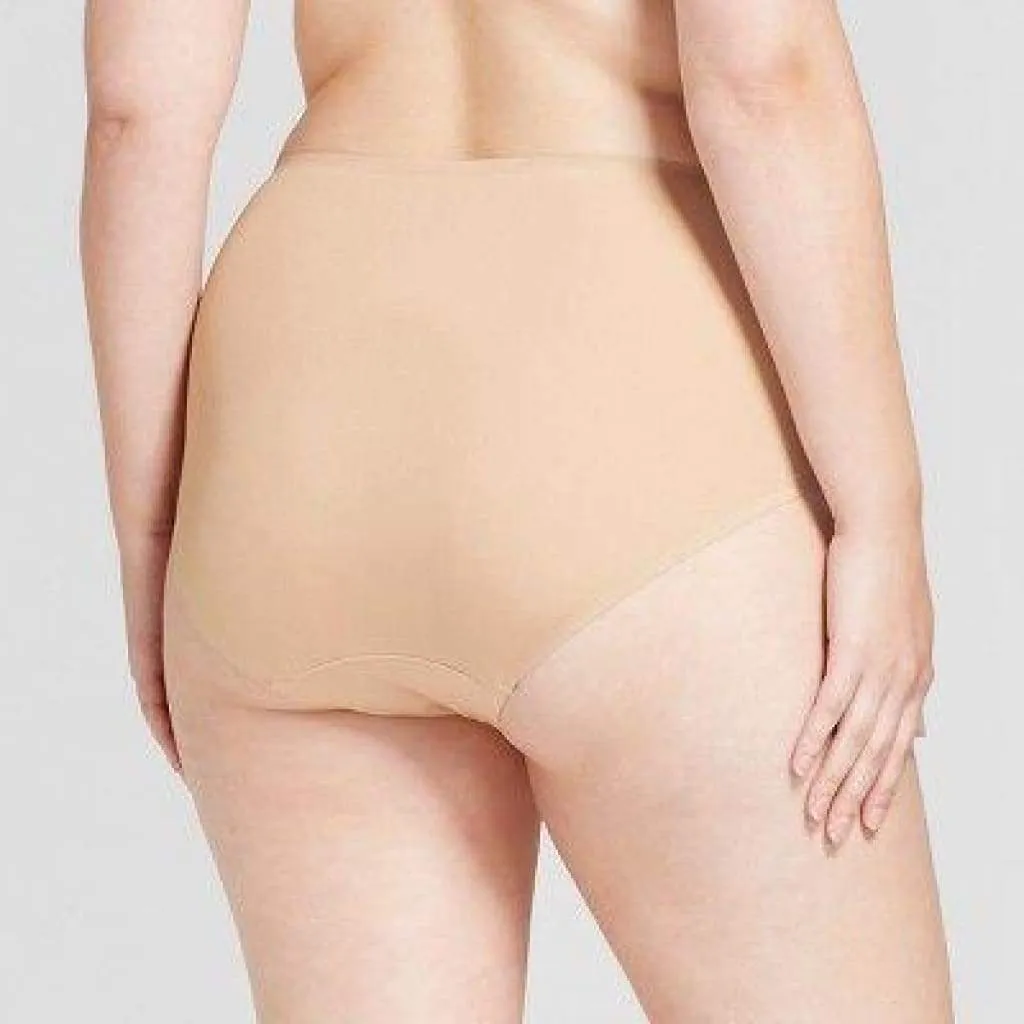 Ava & Viv High Waist Bonded Briefs with Lace 4X Honey Beige