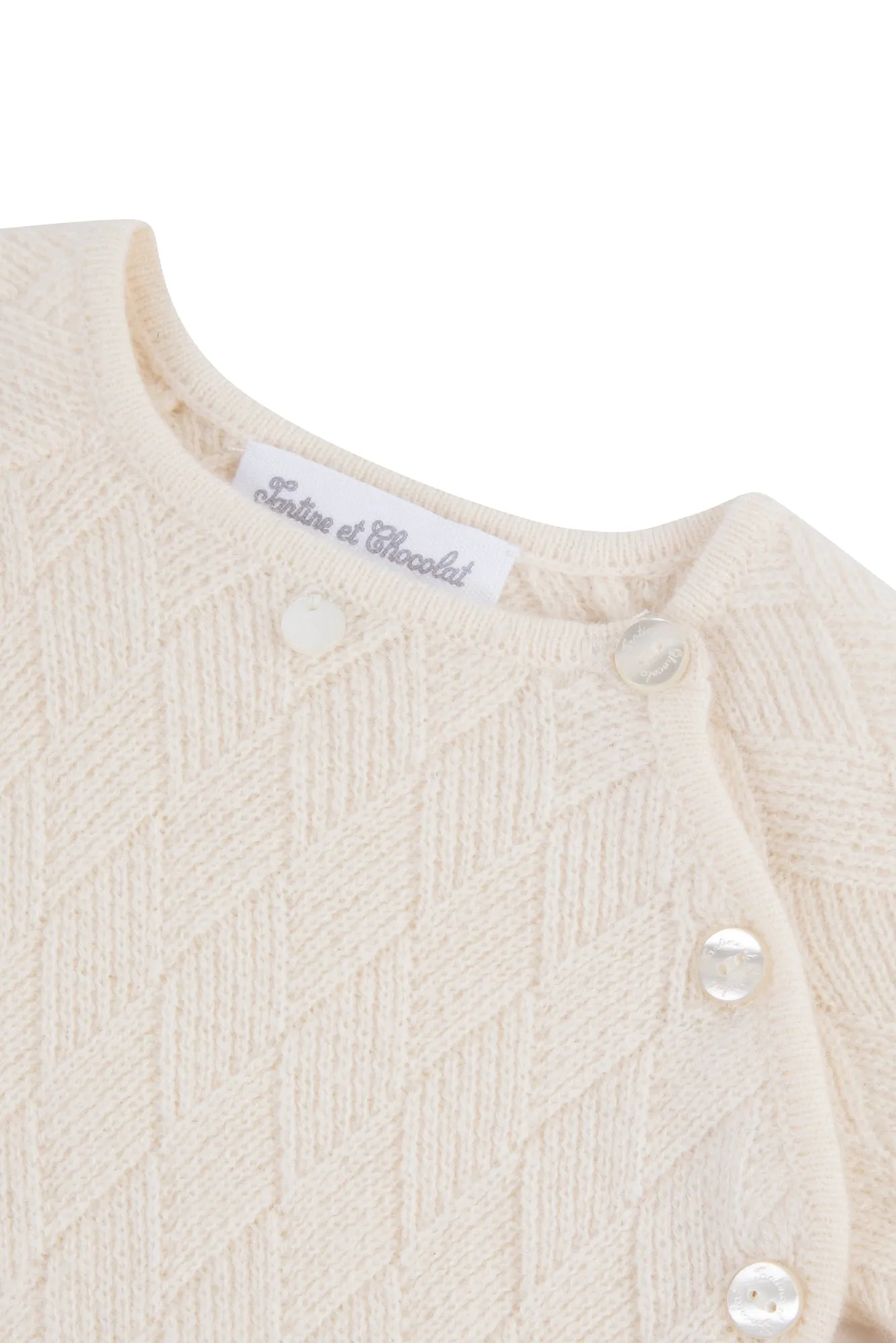 Babygrow - Mother-of- Pearl Knit