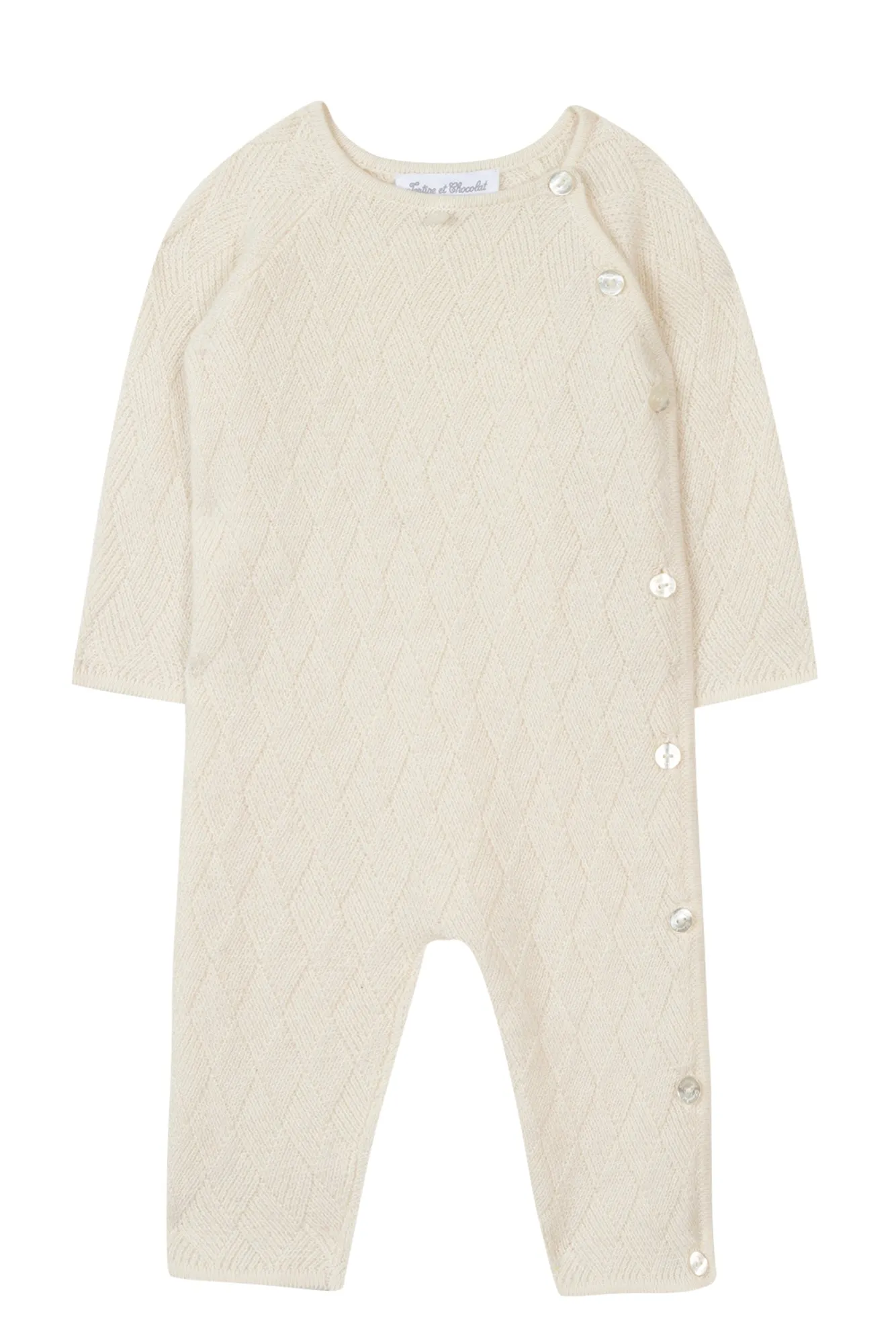 Babygrow - Mother-of- Pearl Knit