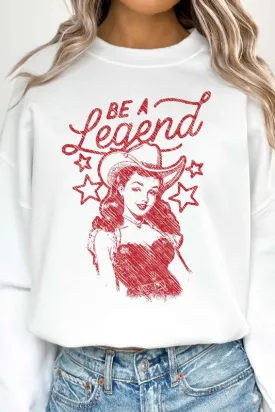 Be A Legend Western Country Oversized Sweatshirt