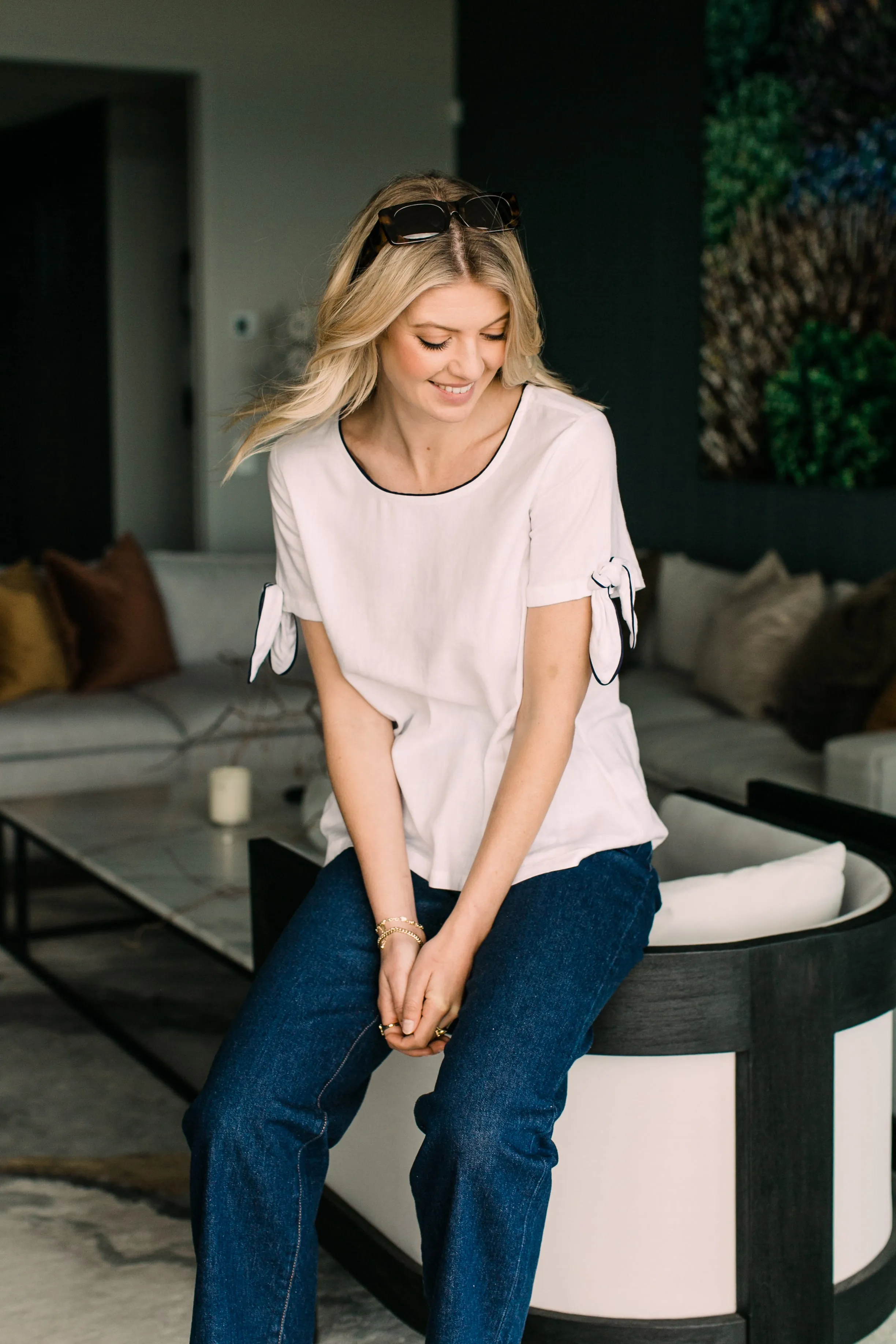 BEAM LINEN TOP