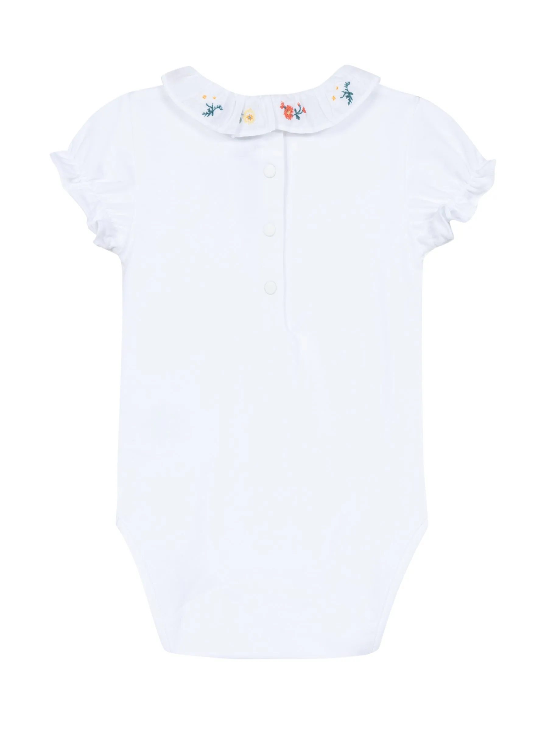 Bodysuit - Orangeade jersey with embroidered collar