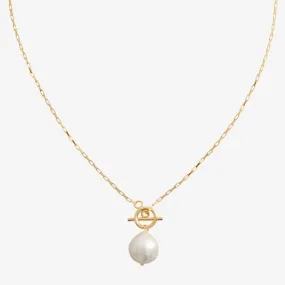 BOLD PEARL NECKLACE Gold