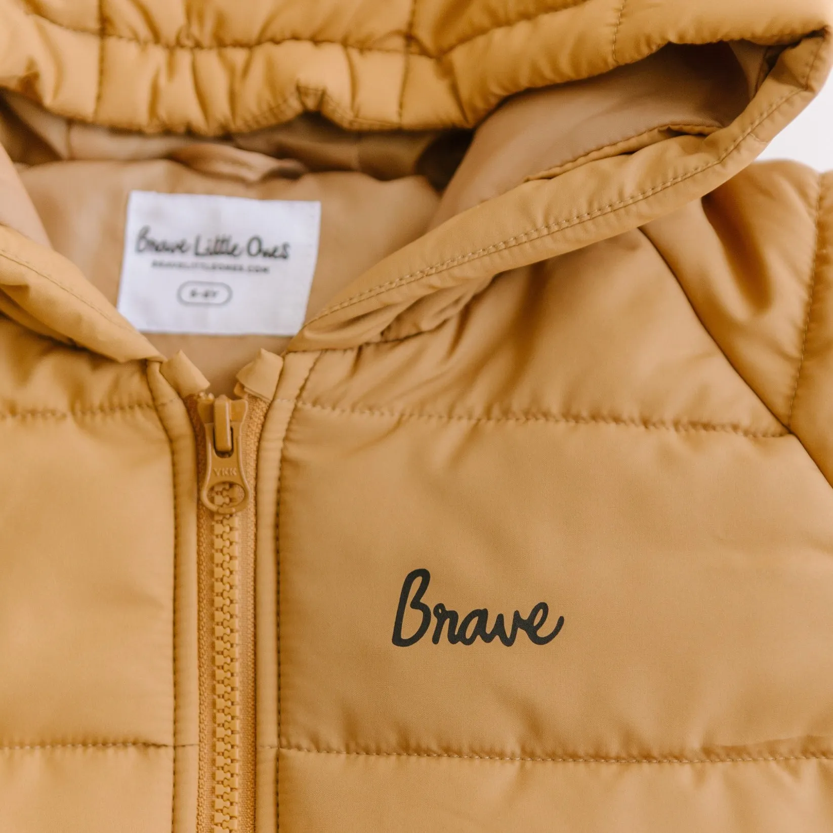 Brave Little Ones- Camel Puffer Jacket