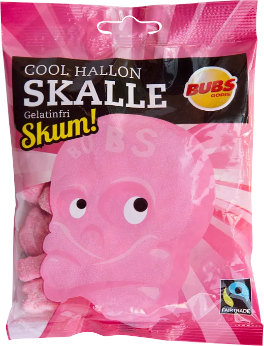 BUBS Cool Raspberry Sour Skulls 90g