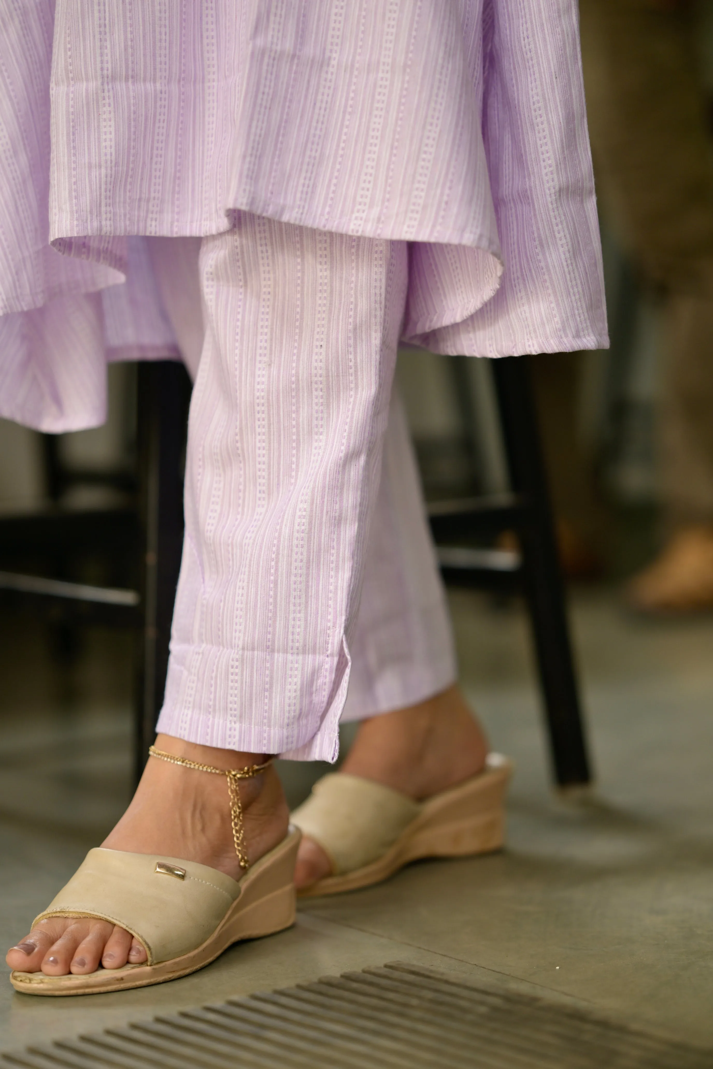 Budget Buys #18 - Cotton blend A line kurta set in lavender