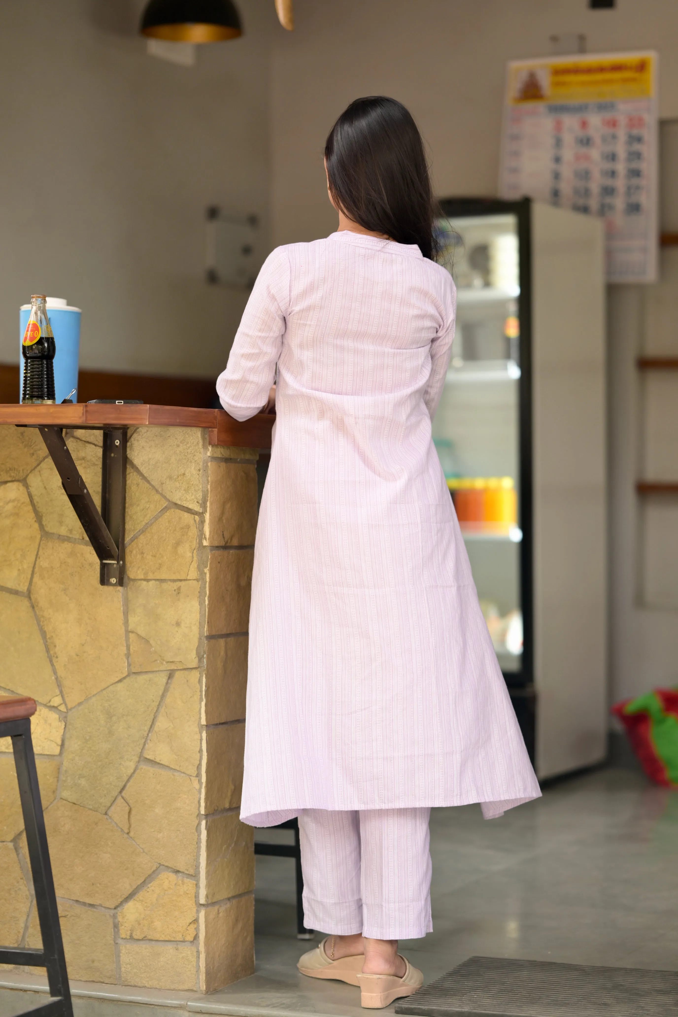 Budget Buys #18 - Cotton blend A line kurta set in lavender