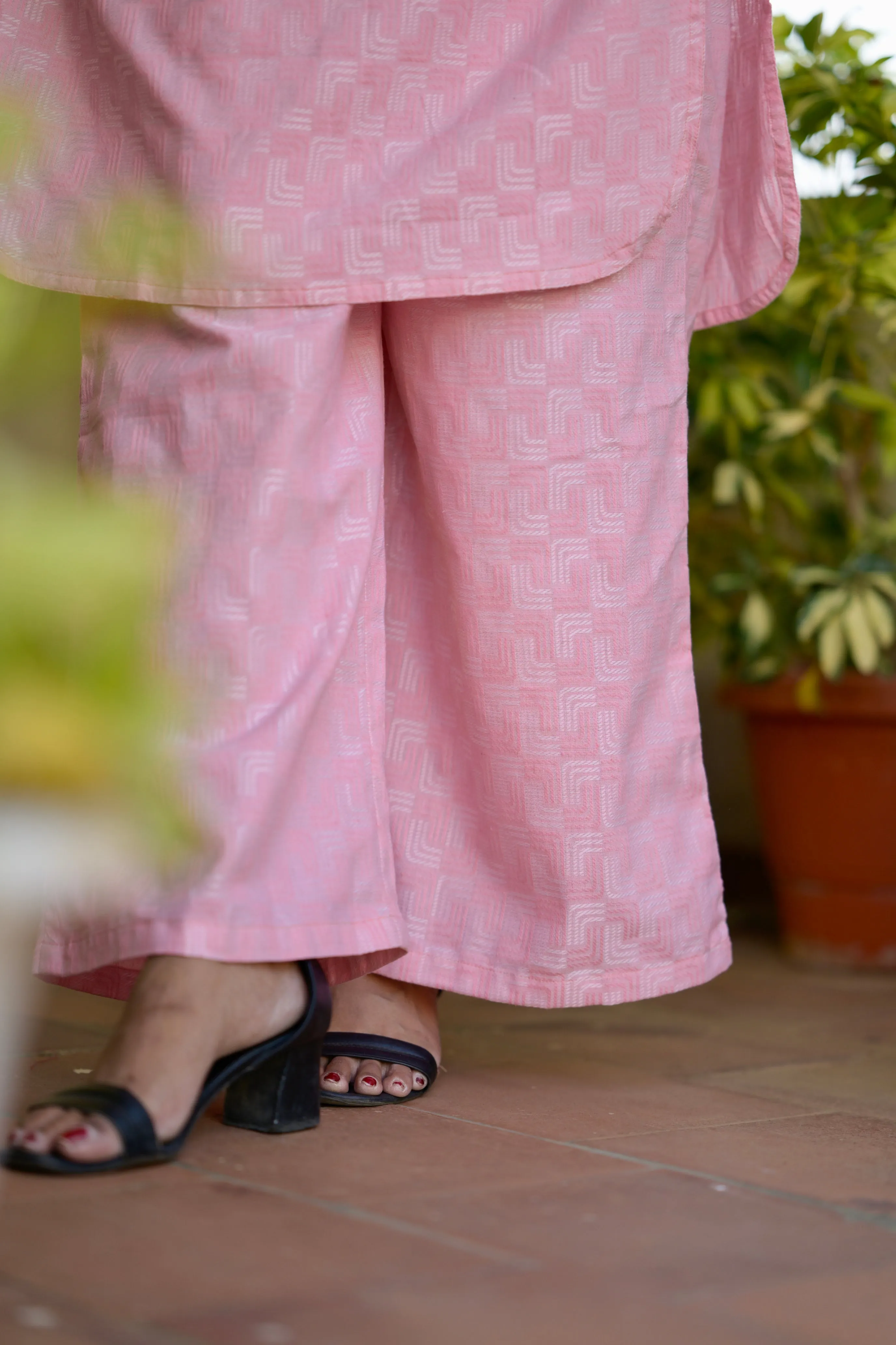 Budget Buys #19 - cotton blend kurta set in baby pink