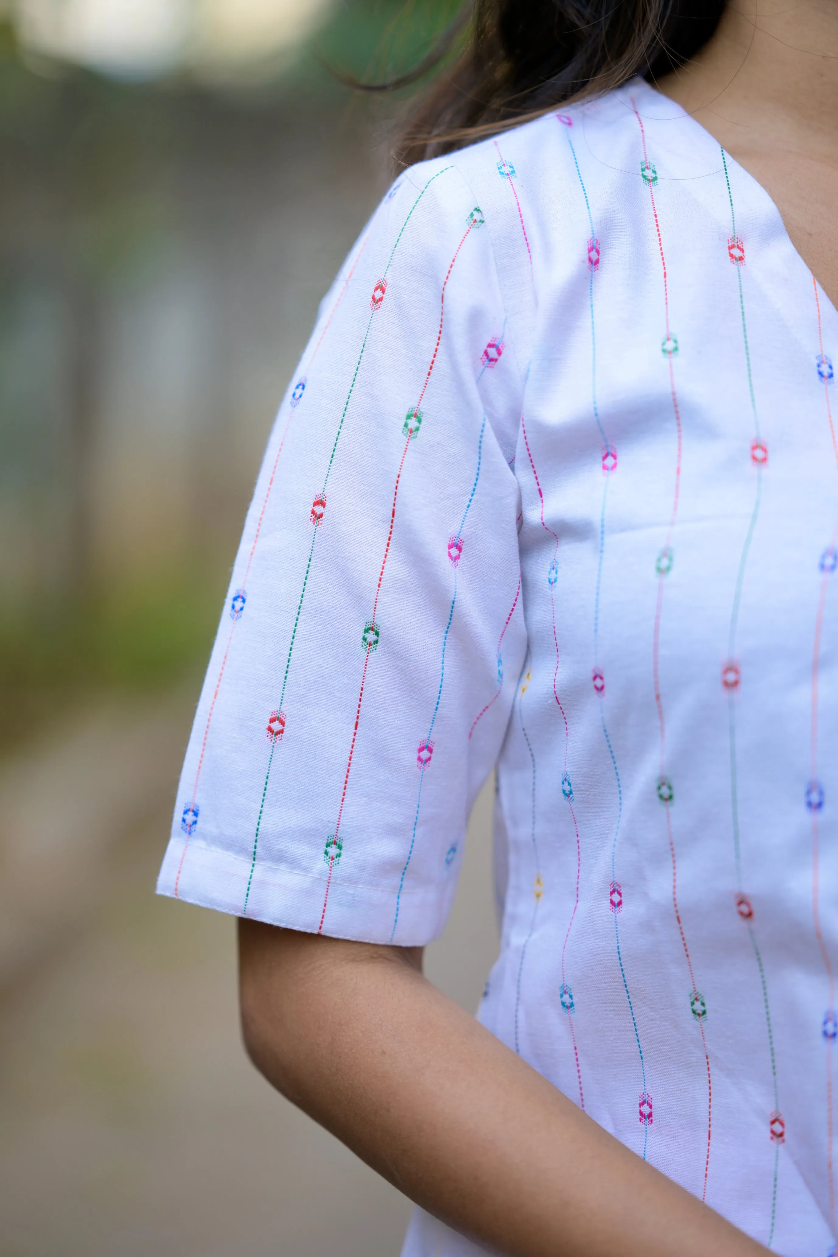 Budget Buys #21 - cotton blend A line kurta set in white & pink