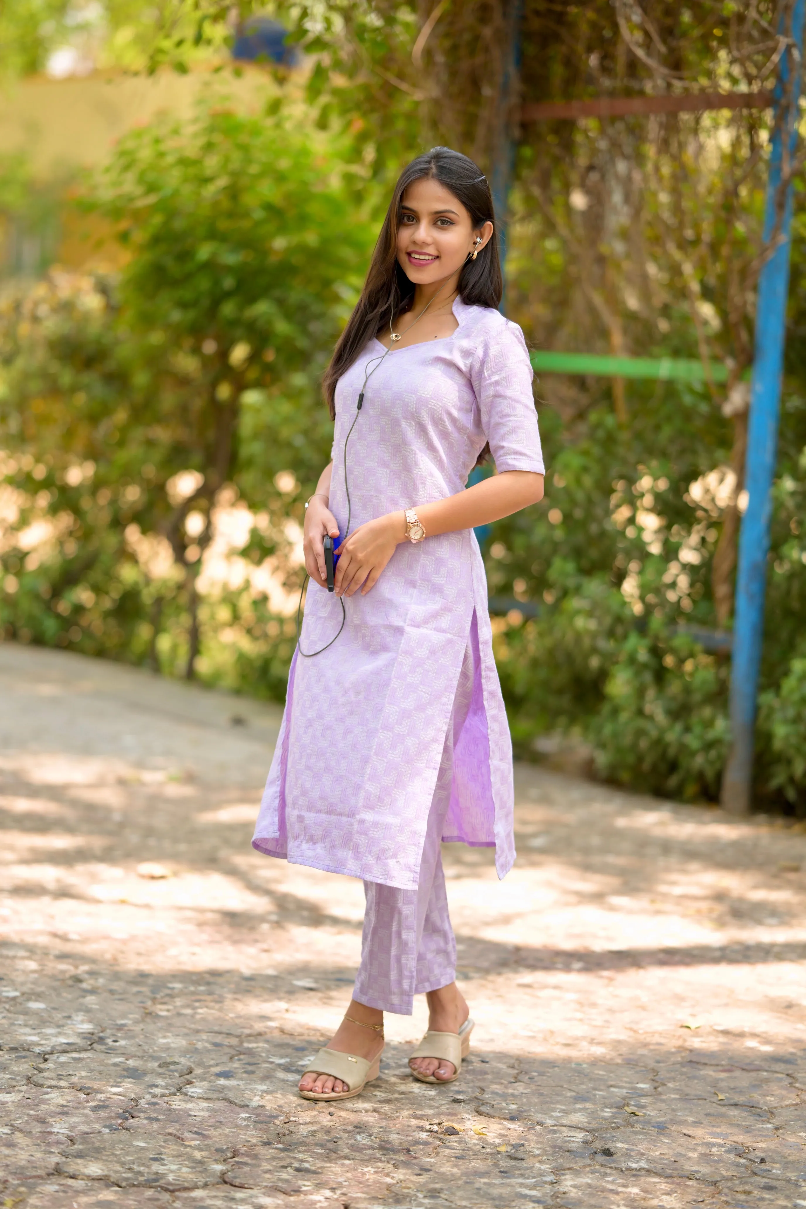 Budget Buys #22 - cotton blend kurta set in purple