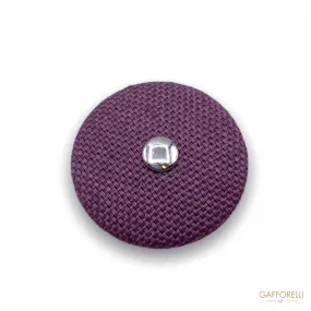 Button Covered in Colored Round Fabric H290 - Gafforelli Srl
