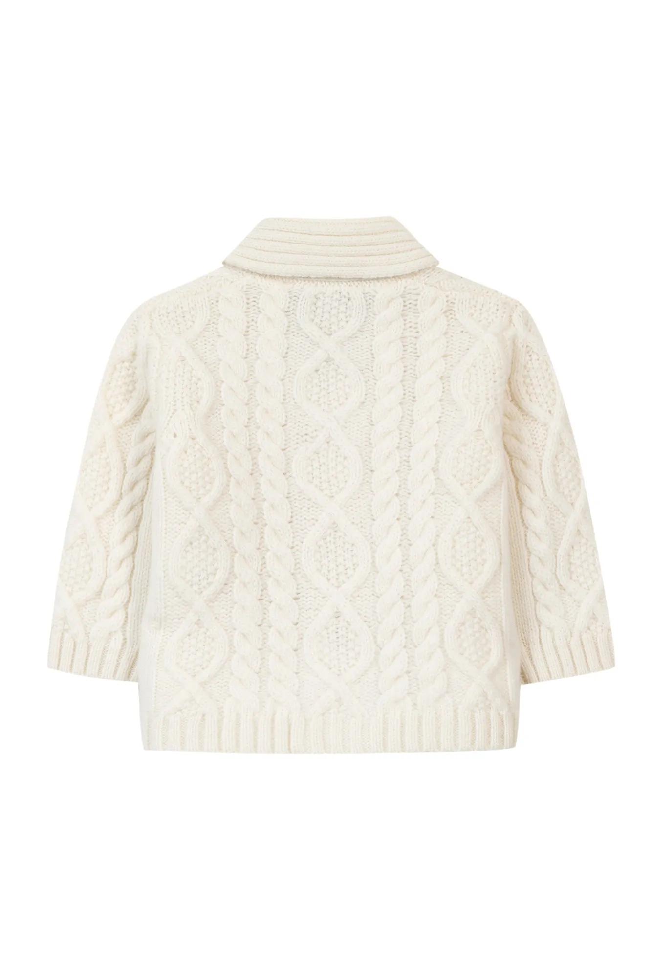 Cardigan - Mother-of-pearl with shawl collar