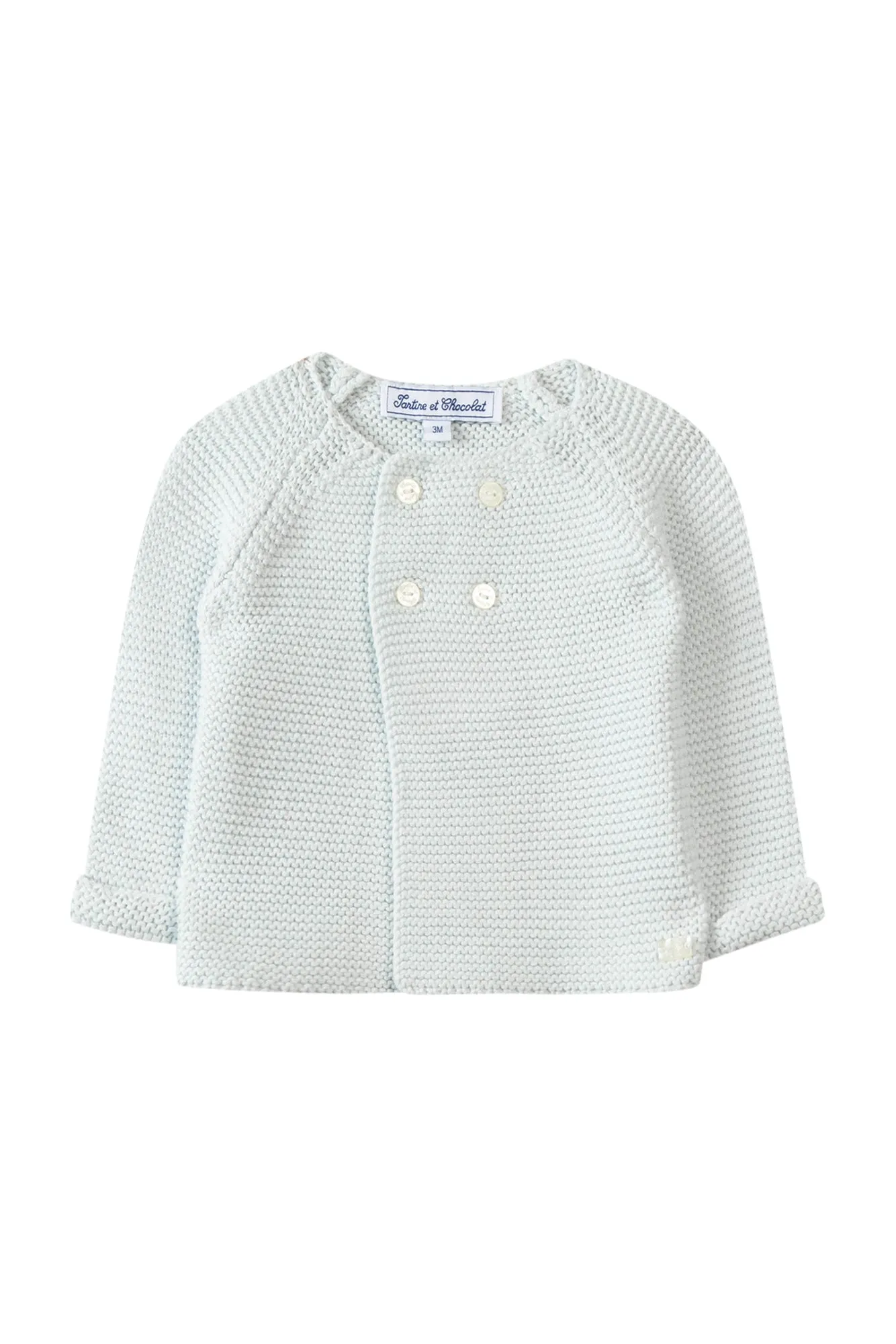 Cardigan - Sky blue cotton