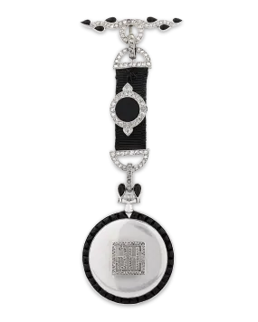 Cartier Art Deco Diamond Pendant Watch