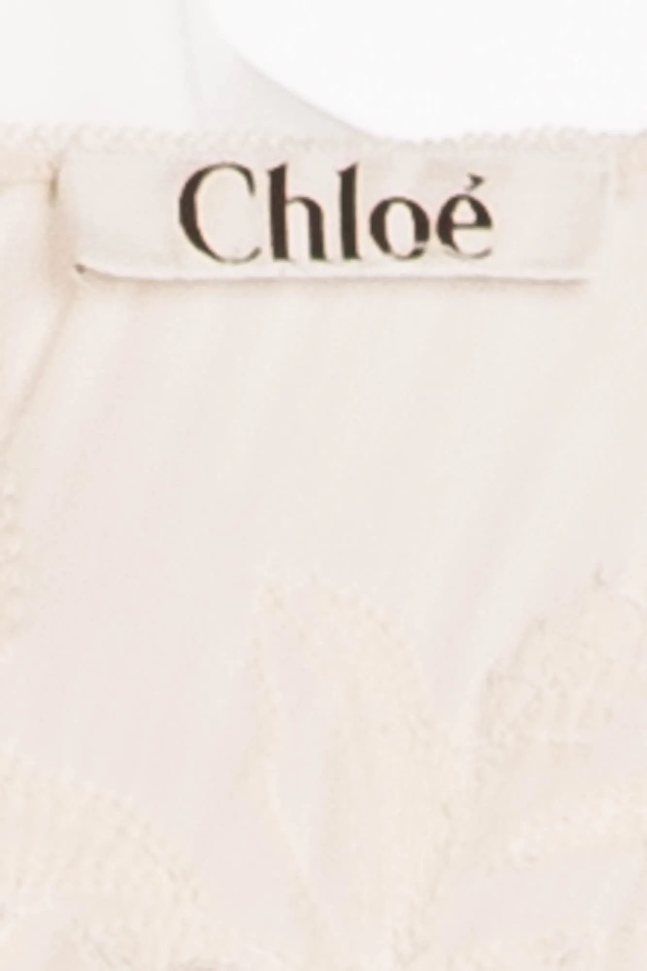 Chloe - Off White Beaded 3/4 Sleeve Top - FR 38