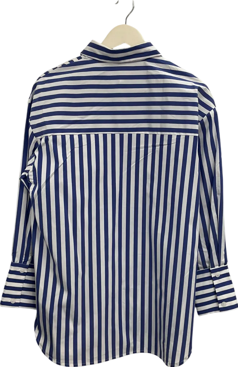 Cider Blue Striped Shirt UK XS