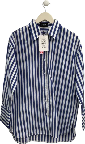Cider Blue Striped Shirt UK XS