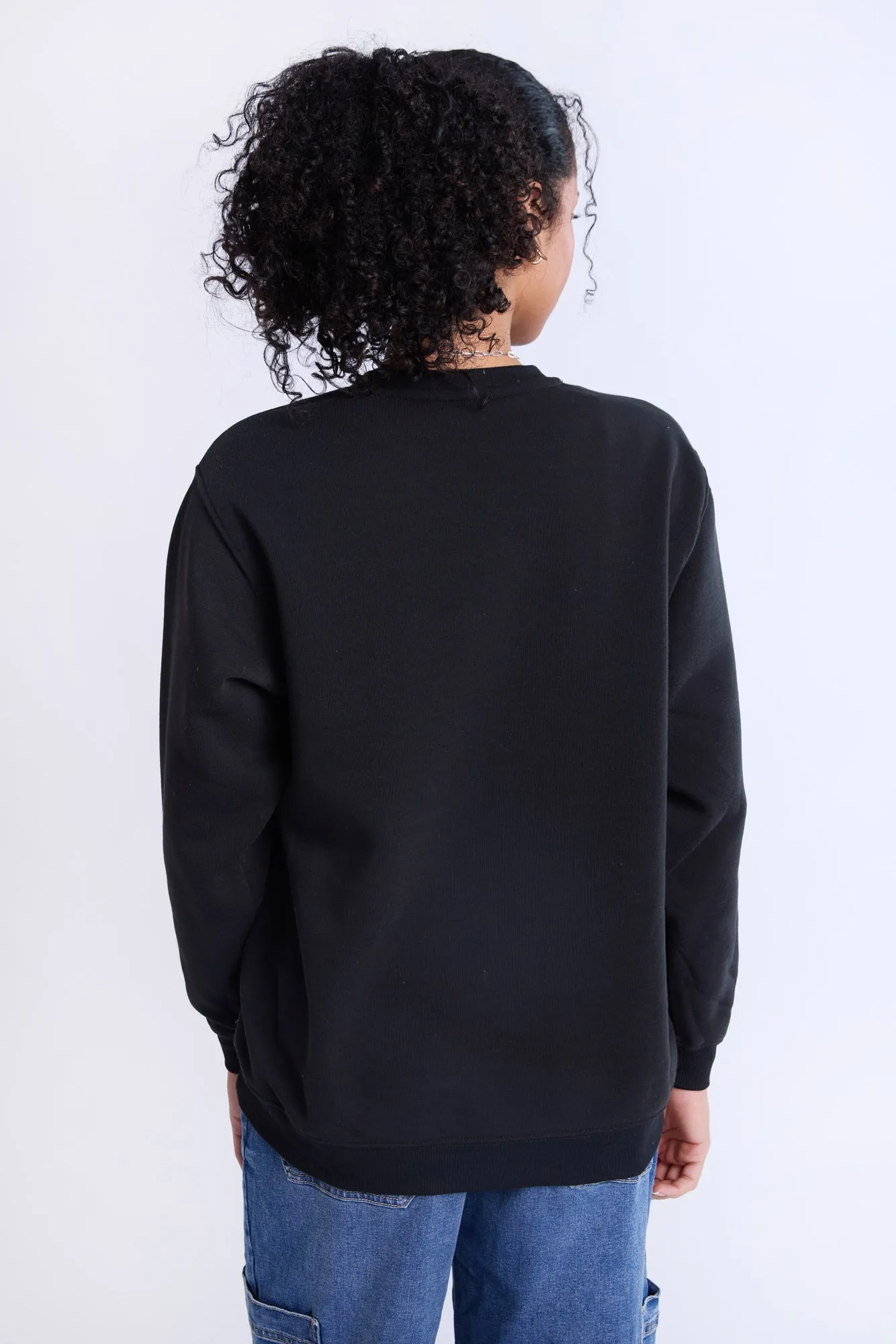 Cinnamoroll Sugar Graphic Crew Neck Sweatshirt