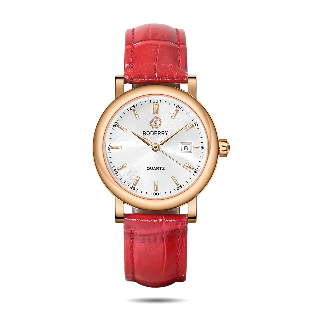 CLASSIC 32MM - Swiss Quartz Movement Watch | Rose Gold & White