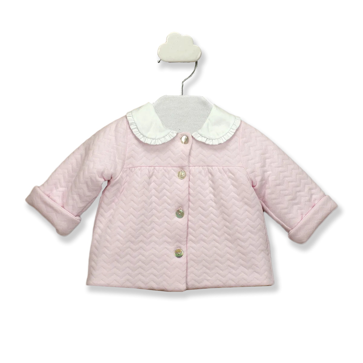 Coat - Zigzag Frill Collar