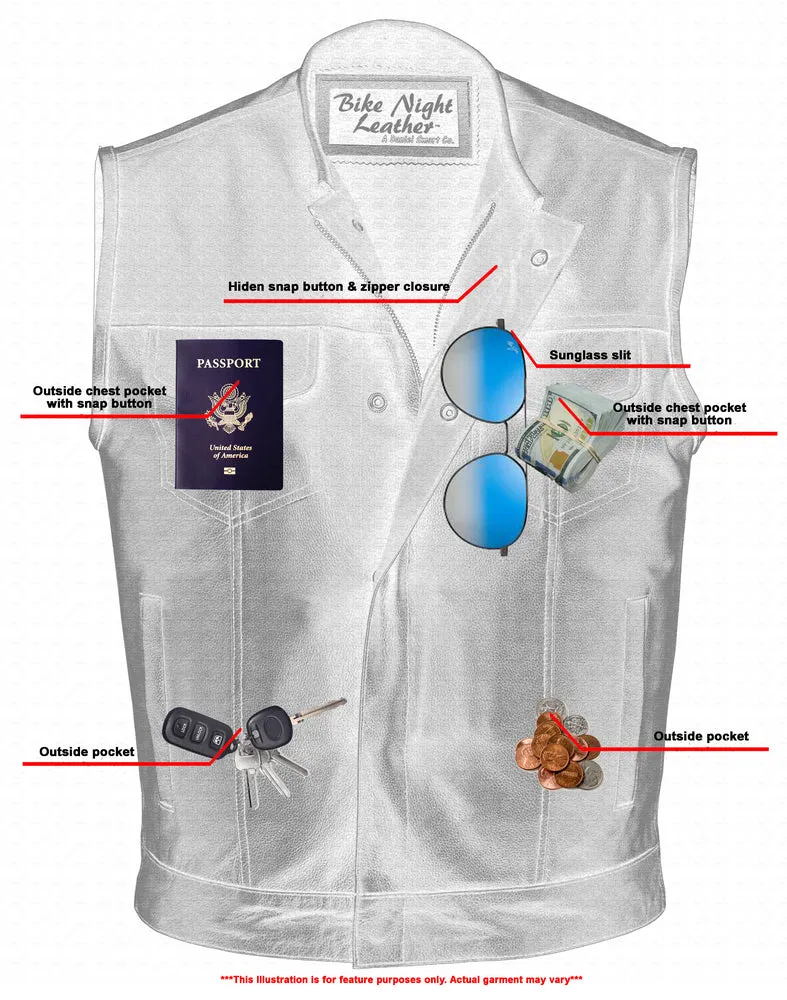 Concealed Carry Collared MotoVest