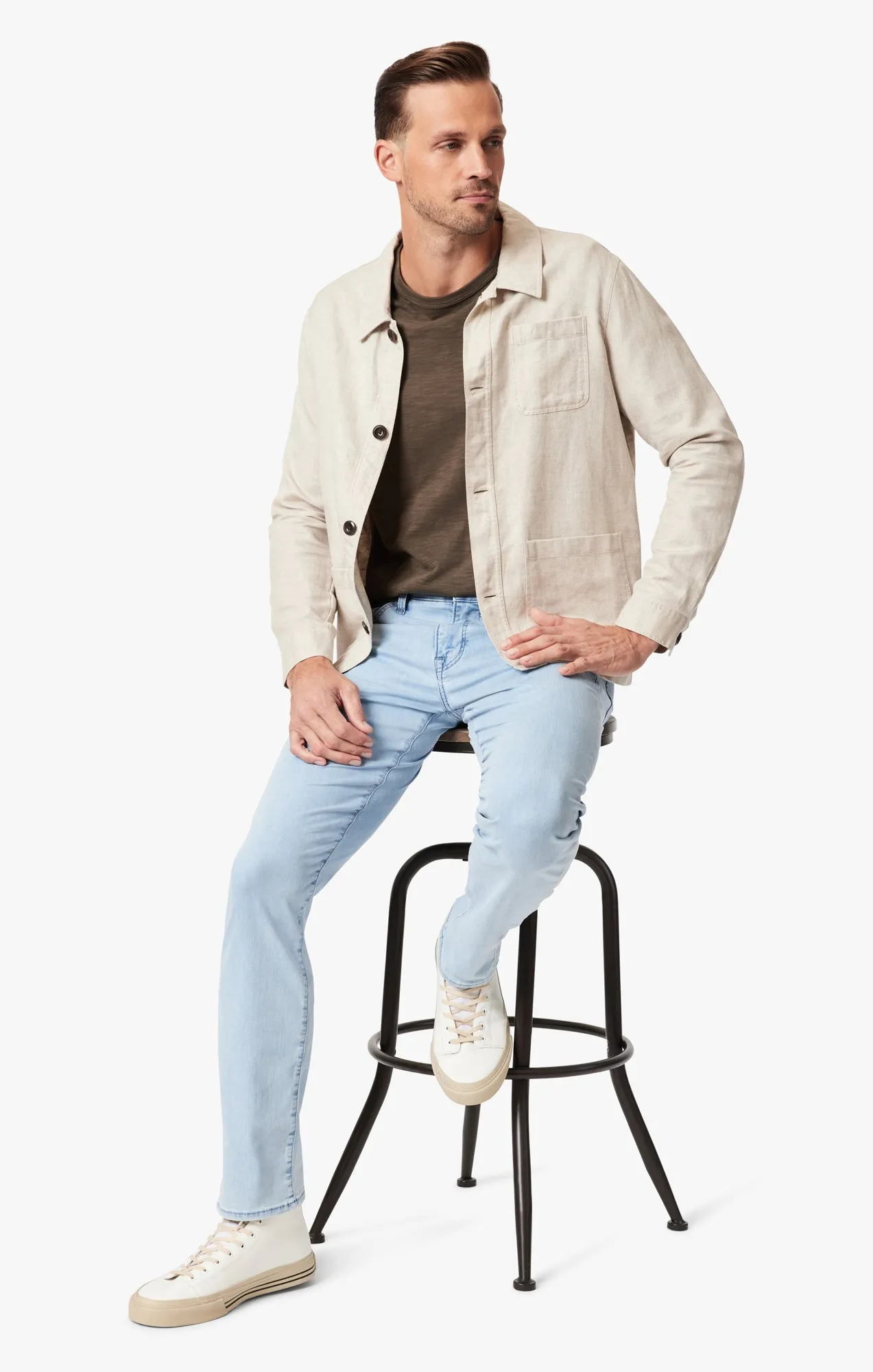 Cool Tapered Leg Jeans In Bleached Kona