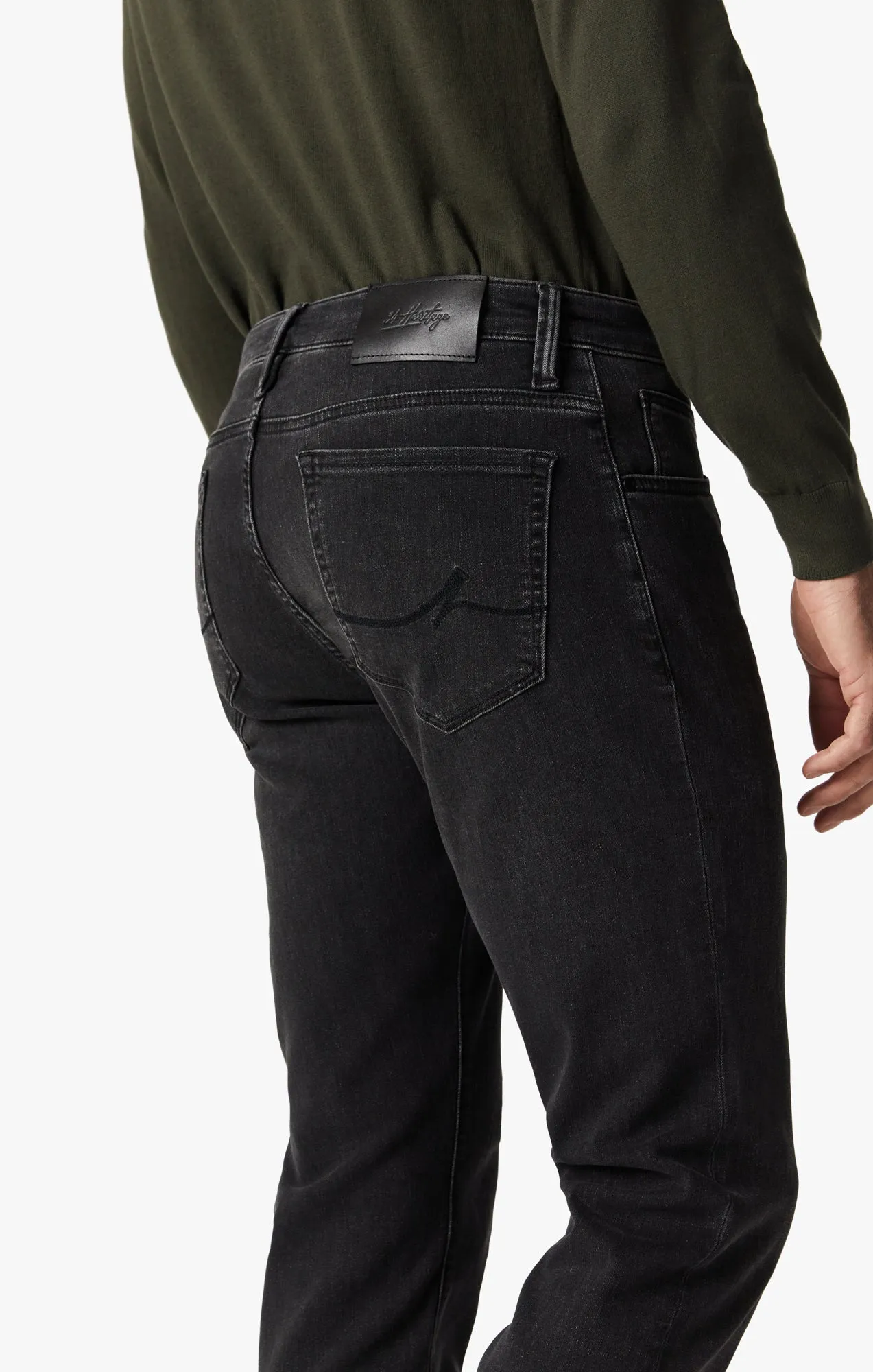 Cool Tapered Leg Jeans In Dark Smoke Refined