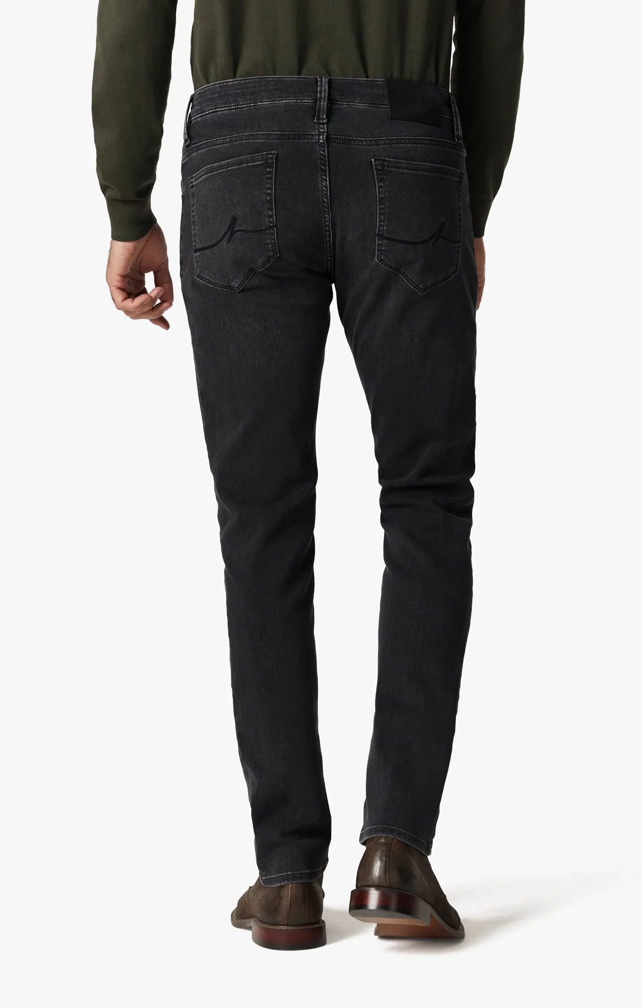 Cool Tapered Leg Jeans In Dark Smoke Refined
