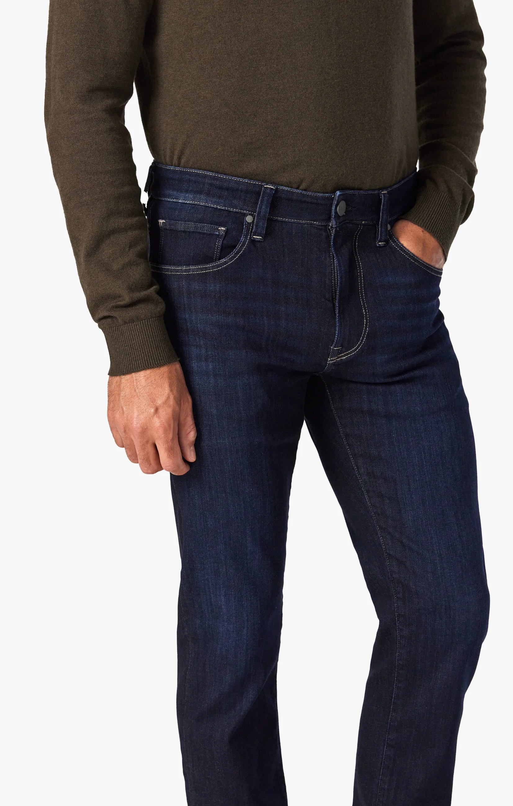 Cool Tapered Leg Jeans In Deep Refined