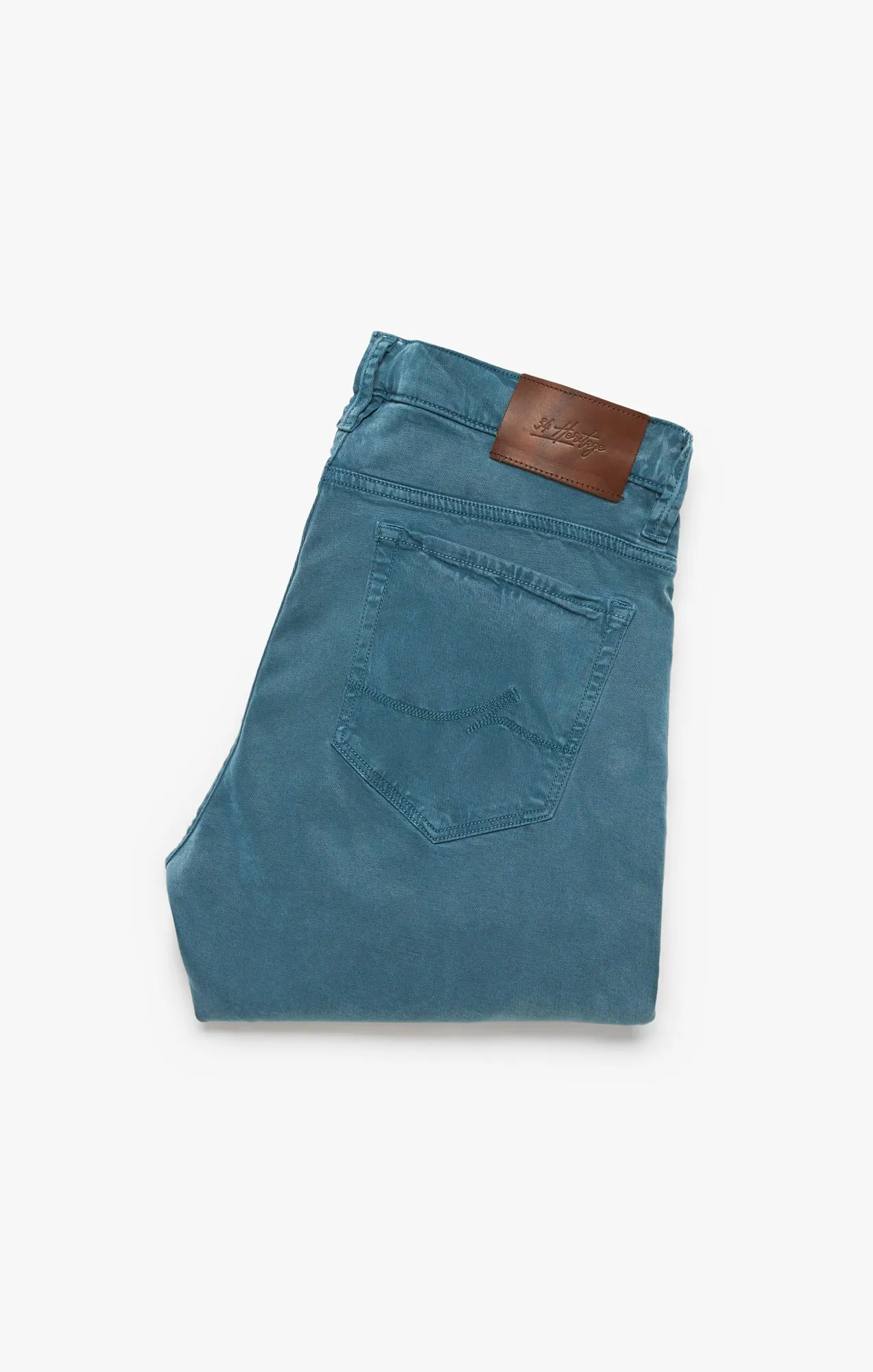 Cool Tapered Leg Pants In Blue Fusion Brushed Twill
