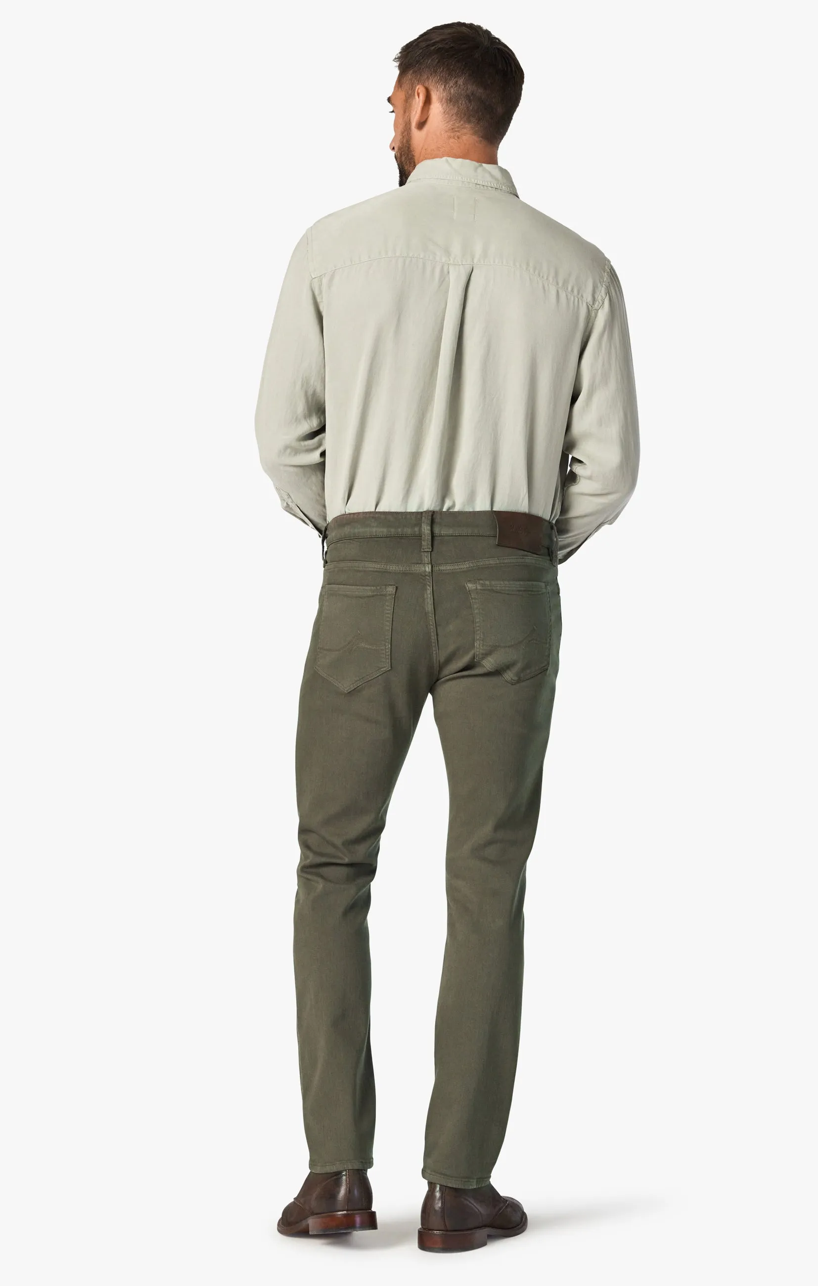 Stylish Comfortable Green Tapered Leg Pants