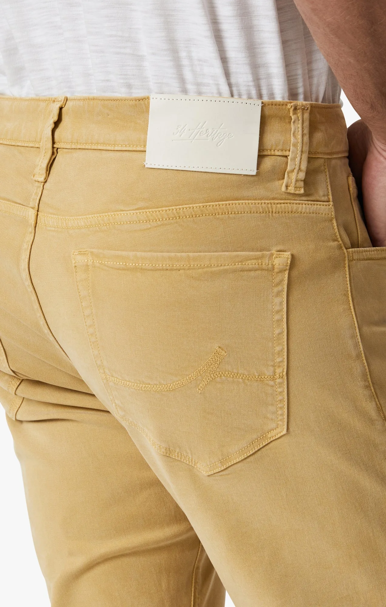 Cool Tapered Leg Pants In Lemon Pepper Brushed Twill
