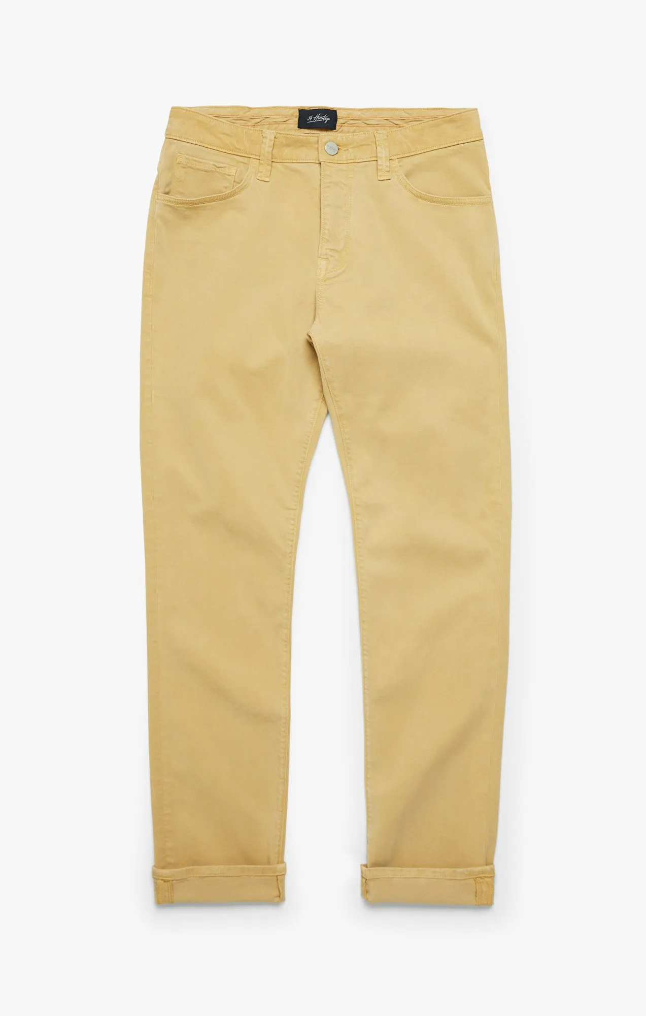 Cool Tapered Leg Pants In Lemon Pepper Brushed Twill
