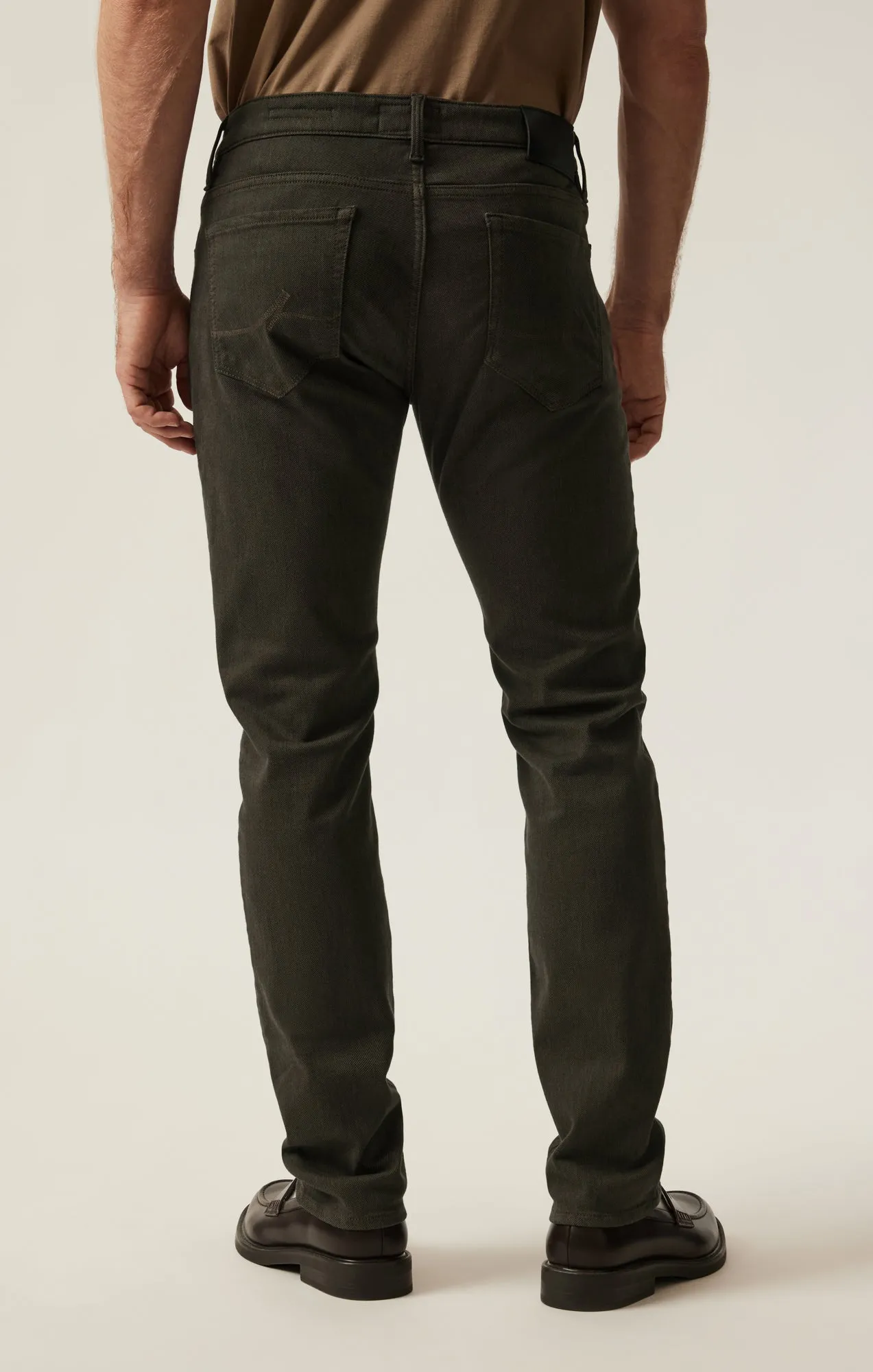 Cool Tapered Leg Pants in Rifle Green Diagonal