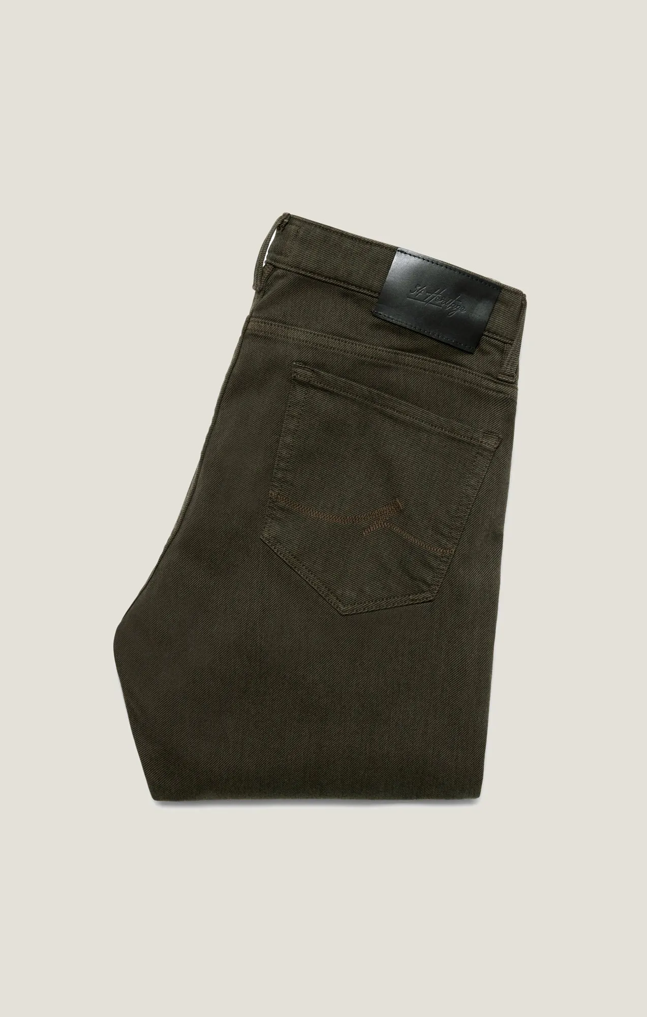 Cool Tapered Leg Pants in Rifle Green Diagonal