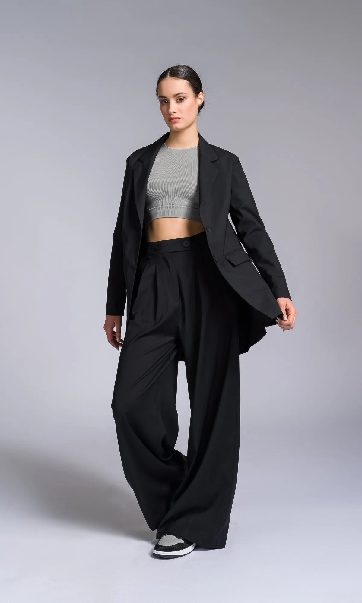 Cool Wool Tuck Pants
