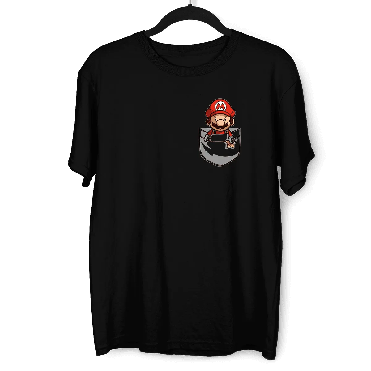 Cute Super Mario in the pocket Tee Nintendo SNES for All retro Minds